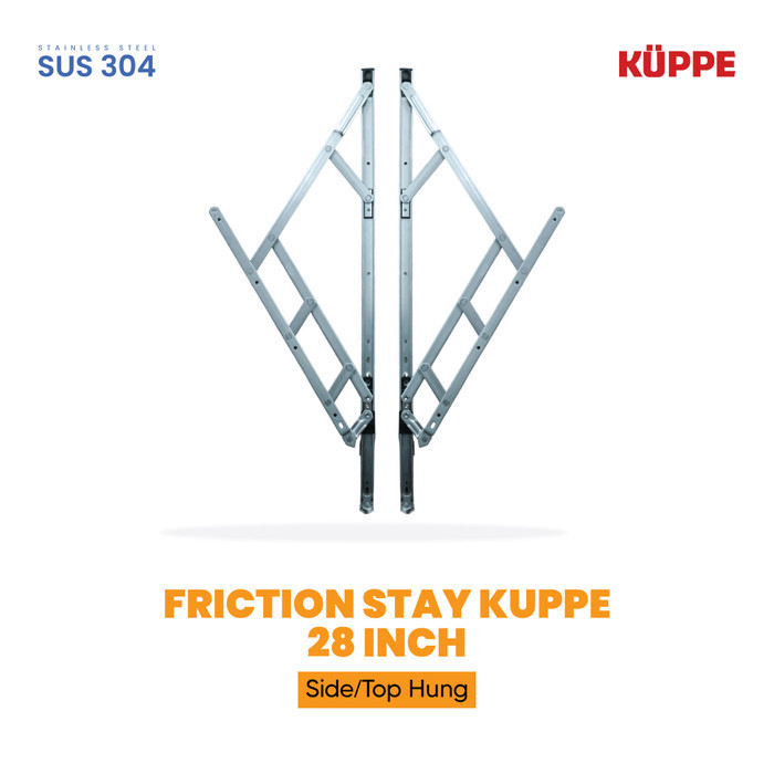 Kuppe Engsel Casement / Friction Stay 28 Inch, Aksesoris