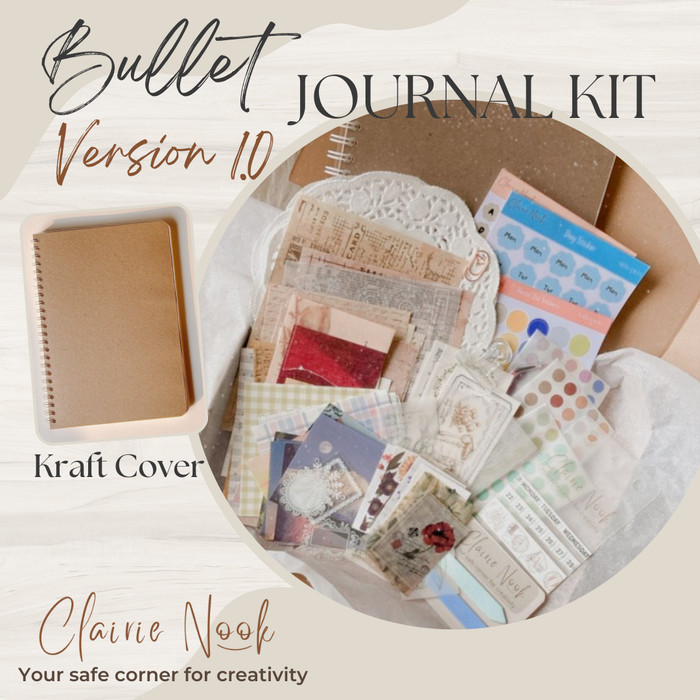 

Clairie Nook Bullet Journal Kit - Dekorasi Diary Notebook Scrapbook