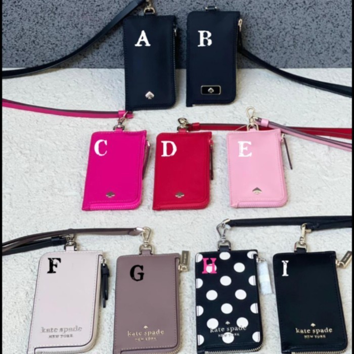 

Ane Lanyard Ks Original/Kate Spade Card Case Lanyard Dawn Black
