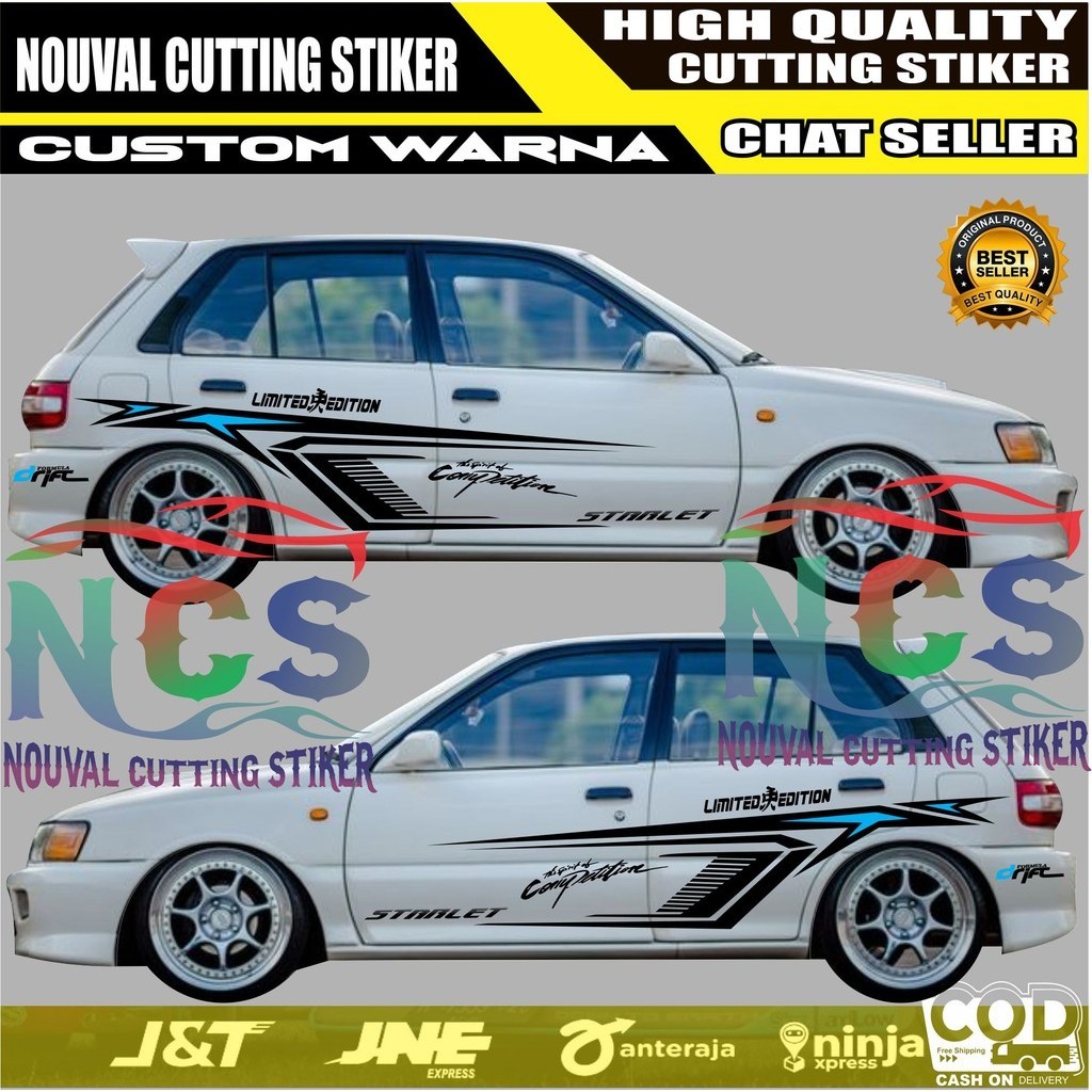 Stiker Striping Mobil Starlet Cutting Stiker Mobil Toyota Starlet Terbaru