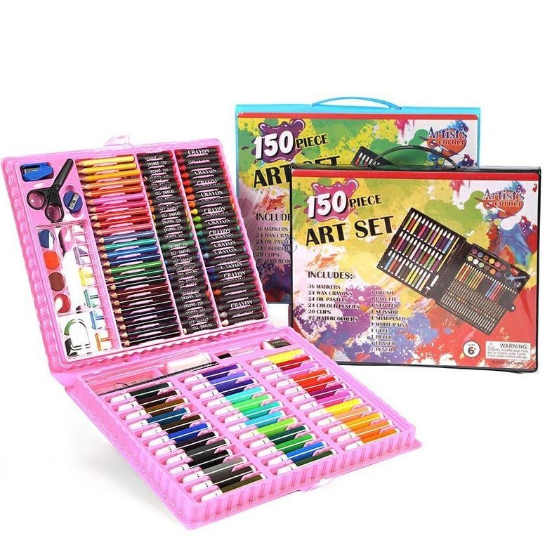 

CRAYON PENSIL WARNA ART SET ISI 208 DAN 150 ALAT MENGGAMBAR MELUKIS ANAK PERLENGKAPAN GAMBAR KADO ULANGTAHUN ANAK