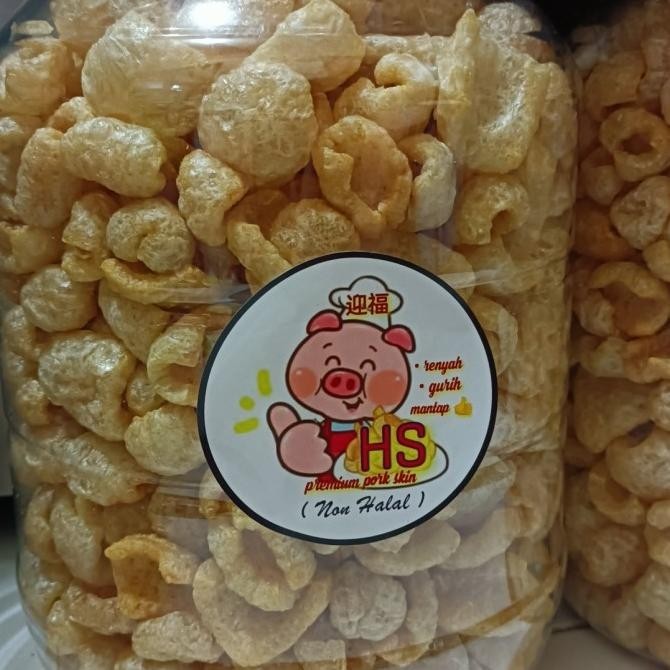 

kerupuk kulit babi kwalitas premium toples 10liter BS81