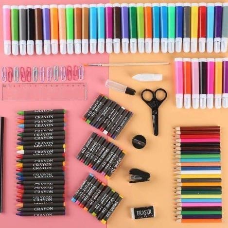 

[1300gr] T871 | Crayon Set 150pcs / Alat Menggambar Mewarnai Dan Melukis Isi 150 pcs Untuk Anak-Anak | Kit Art Supplies Painting Set For Children / Krayon Hadiah Kado Ulang Tahun Birthday Gift