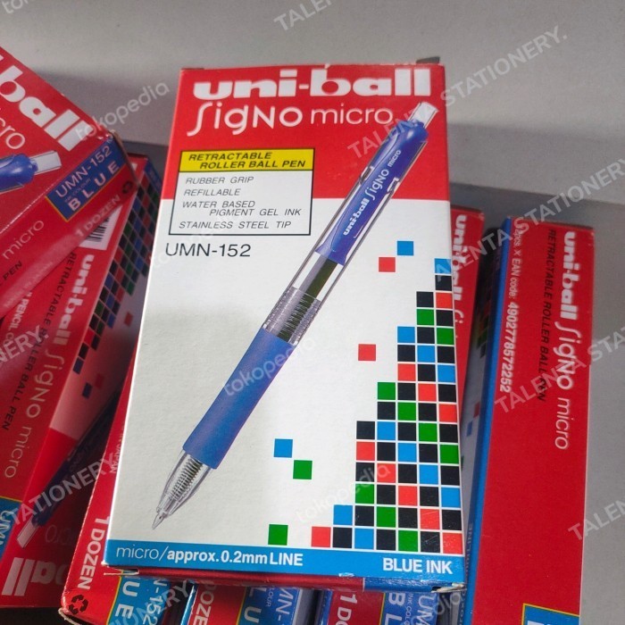 

Arom Pulpen Uni Ball Signo Biru Umn-152 Signo Micro 0,5 Original