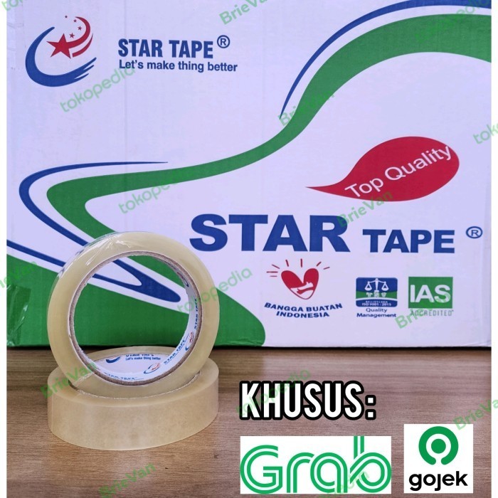 

Lakban bening 1 inch x 90 yard Star Tape