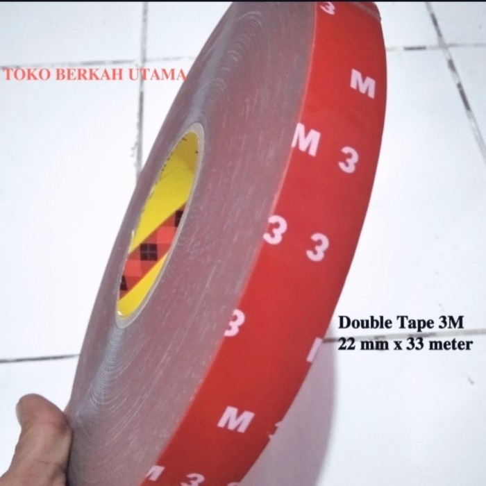 

double tape 3m foam merah 22 mm x 33 meter