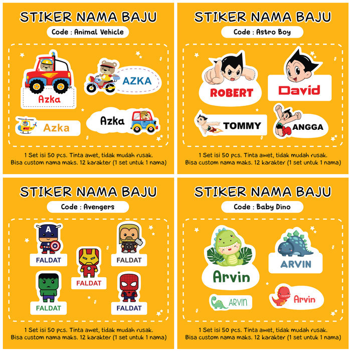 

Stiker Nama Baju Stiker Nama Kain Stiker Baju Tinggal Setrika