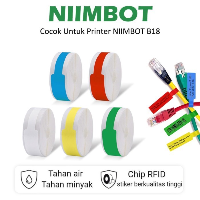 

Niimt B18 Label Kabel Dapat Dicetak Dengan Berbagai Warna Font