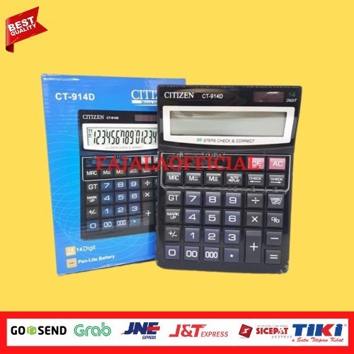 

Kalkulator CT 914d 14 digit Original Ukuran