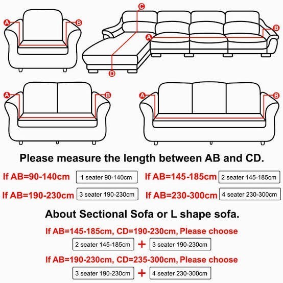 sarung sofa polos cover elastis 1 seater 2 seater 3 seater 4 seater
