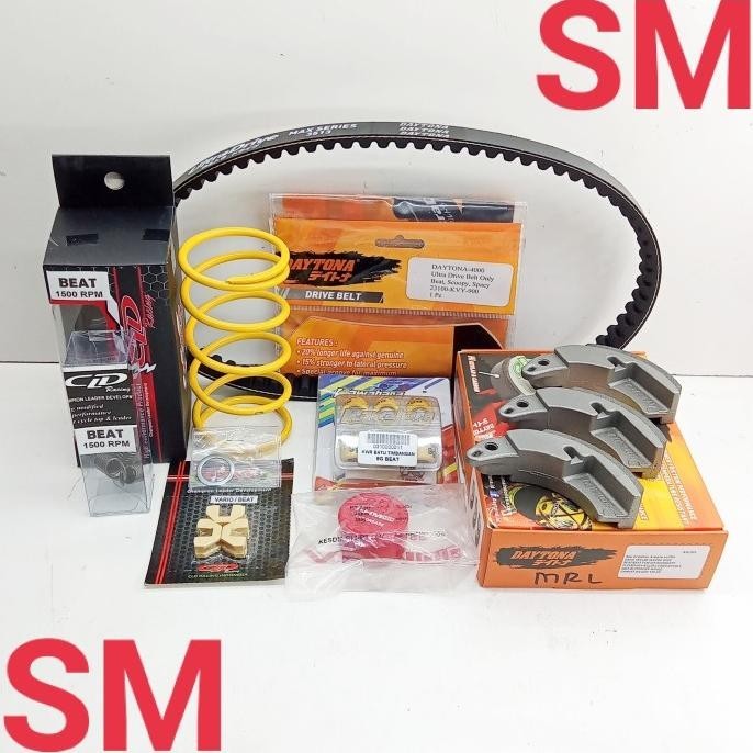 Paket Cvt Upgrade Kirian Daytona Beat Karbu, Spacy, Scoopy Karbu.