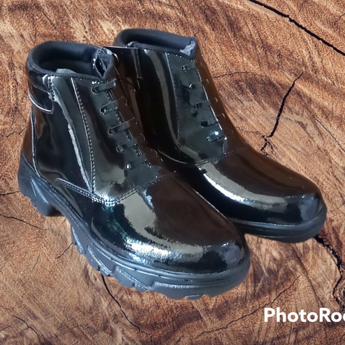 Sepatu Pdh Kilap Kulit Asli