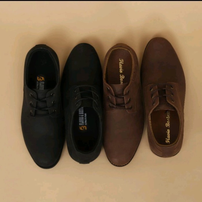 Sepatu Pantofel Pria Sepatu Casual Pria Sepatu Kulit Pria Crazy Horse