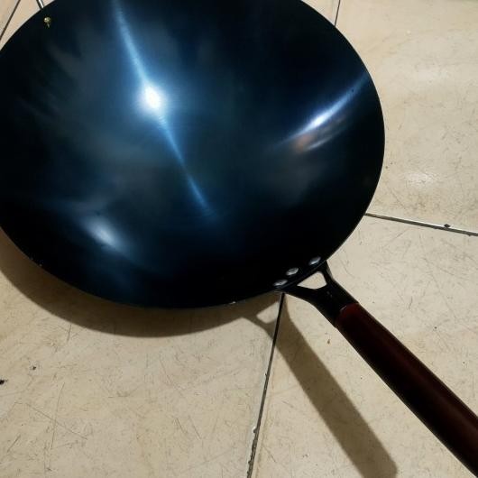 Wok/Wajan/Kuali/Ggorengan Baja Chinese Food Gagang