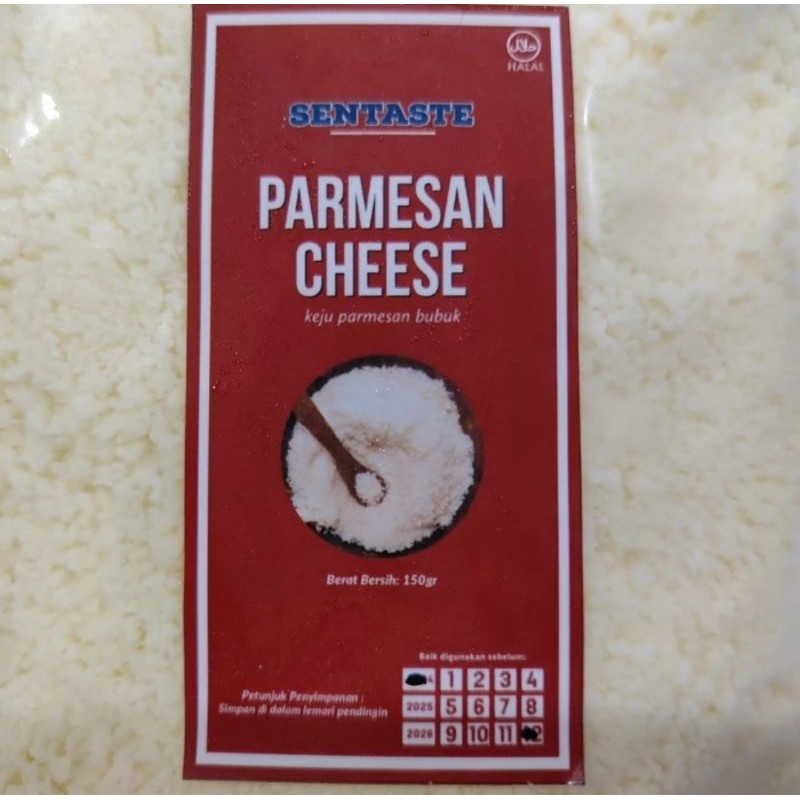 

Parmesan Cheese Keju Bubuk Sentaste 150gr - Keju Parmesan Parut Pizza Premium