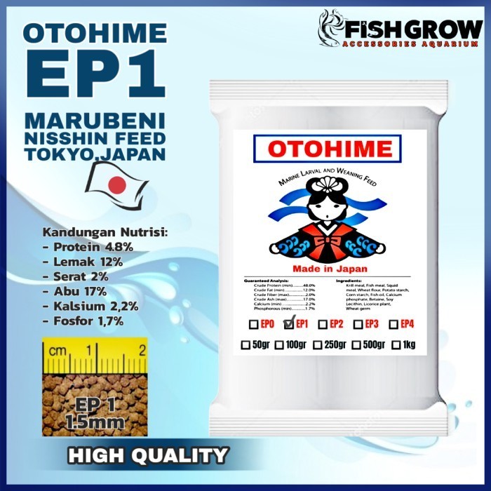 PELET OTOHIME EP1 PAKAN IKAN HIAS AQUARIUM AQUASCAPE 1KG