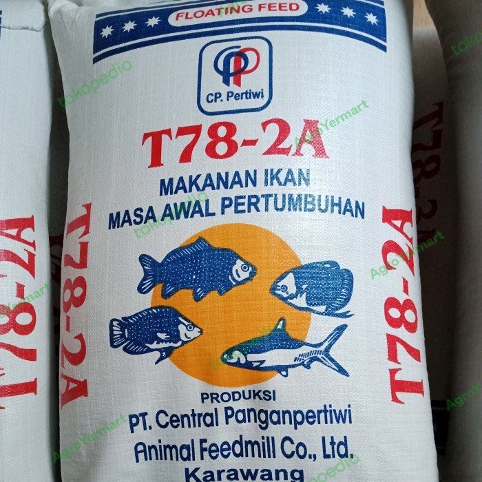 PAKAN PELET IKAN "TURBO T78-2A" GURAME,NILA,MAS,BANDENG PAKET 10 KG