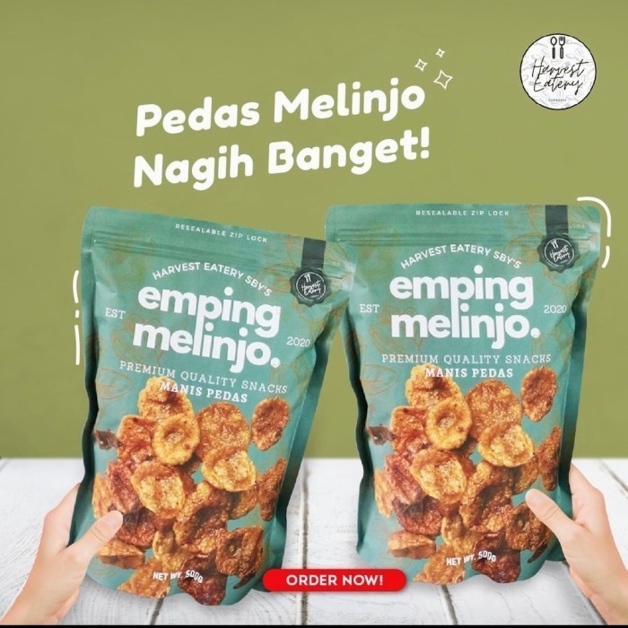 

DISKON Harvest emping melinjo manis pedas 500 gram