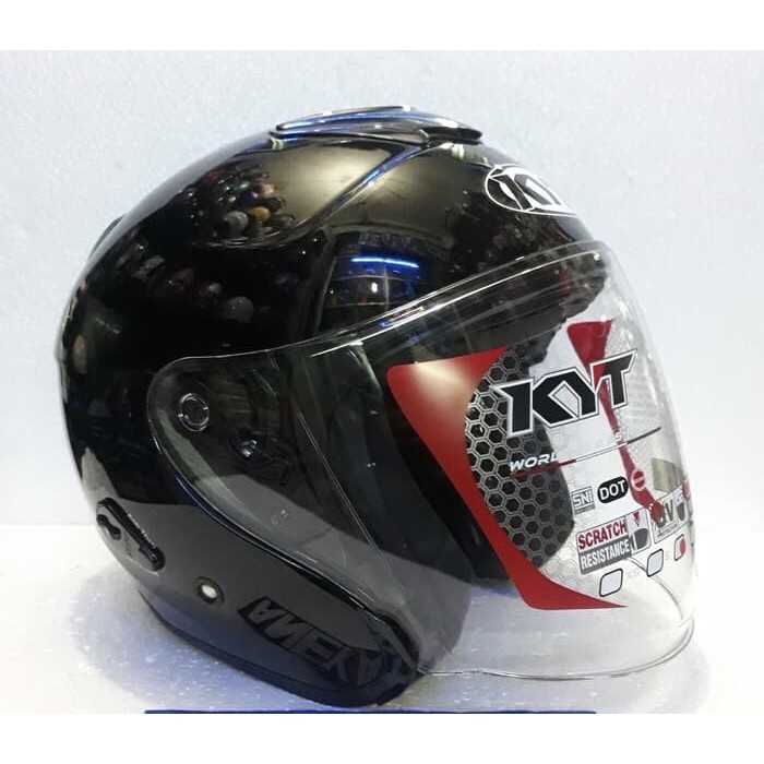 Helm Kyt Kyoto Hitam Glossy