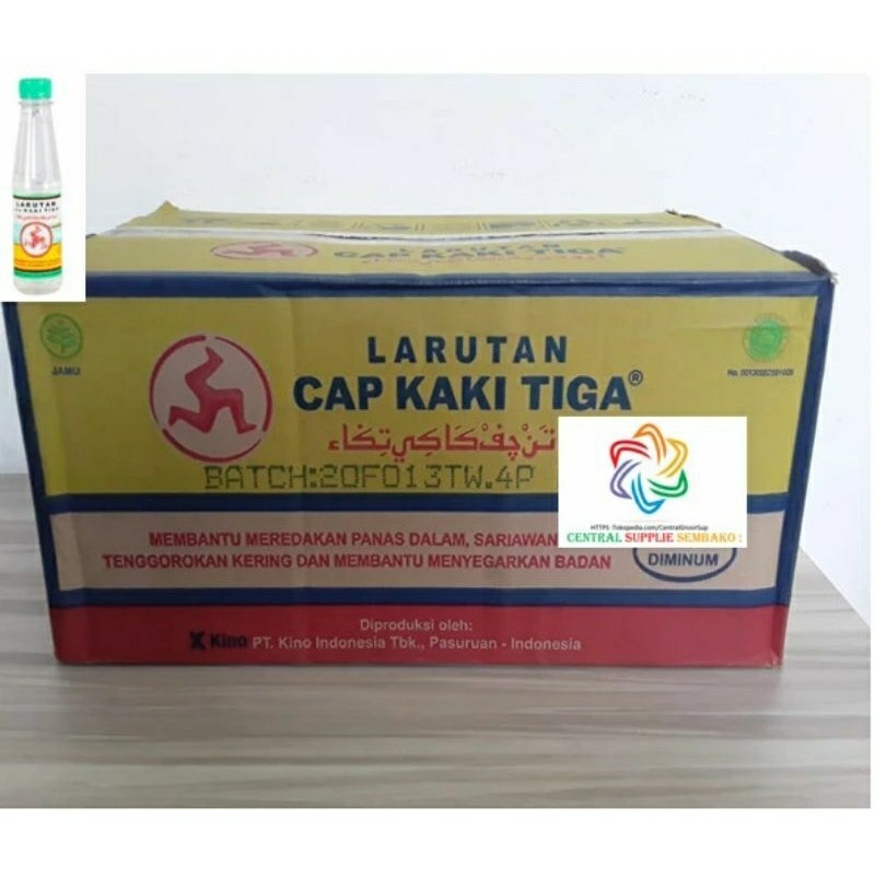 

Larutan Cap Kaki Tiga Isi 48Pcs x 200Ml