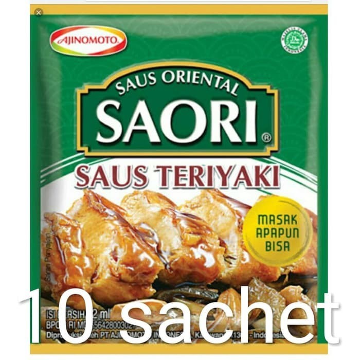 

Saori saus teriyaki 22ml * 10bks (renceng)