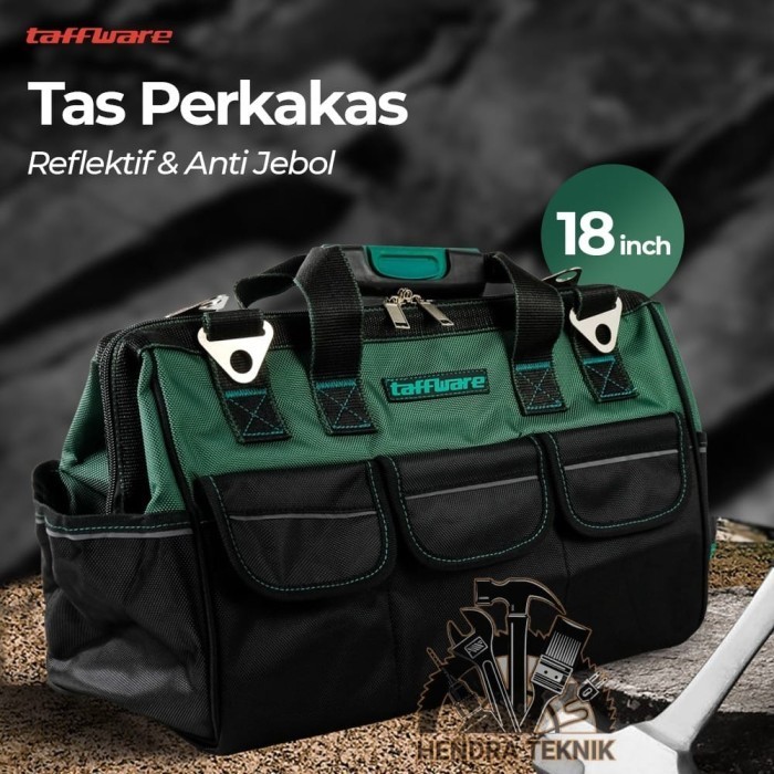 Tas Perkakas 18" Tool Bag 420Mm Tebal Tas Alat Tas Peralatan Tukang Hd Star