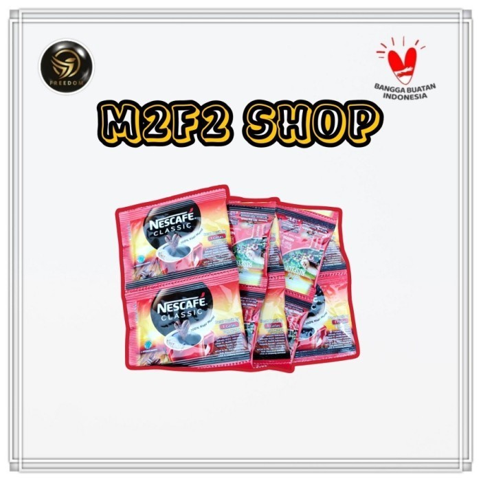 

Kopi Nescafe Classic Lampung Robusta Blend Sachet - 2 Gr (Harga Pack)