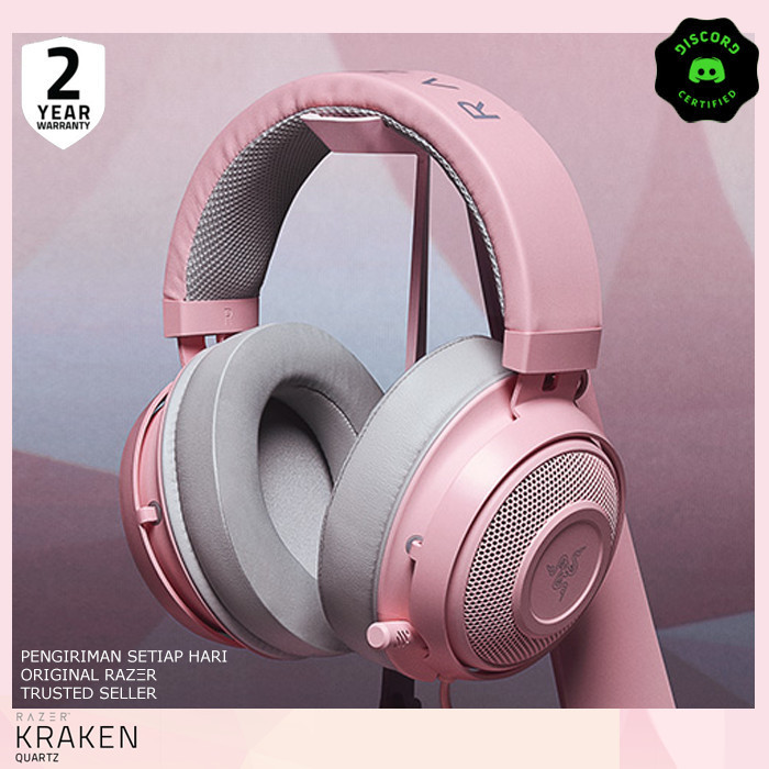 Razer Kraken Quartz + Kitty Ears Pink