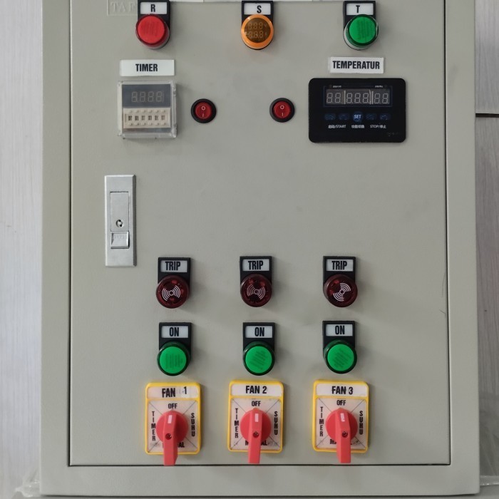 panel blower kandang ayam,3blower 3phase, phasefailur,com Schneider