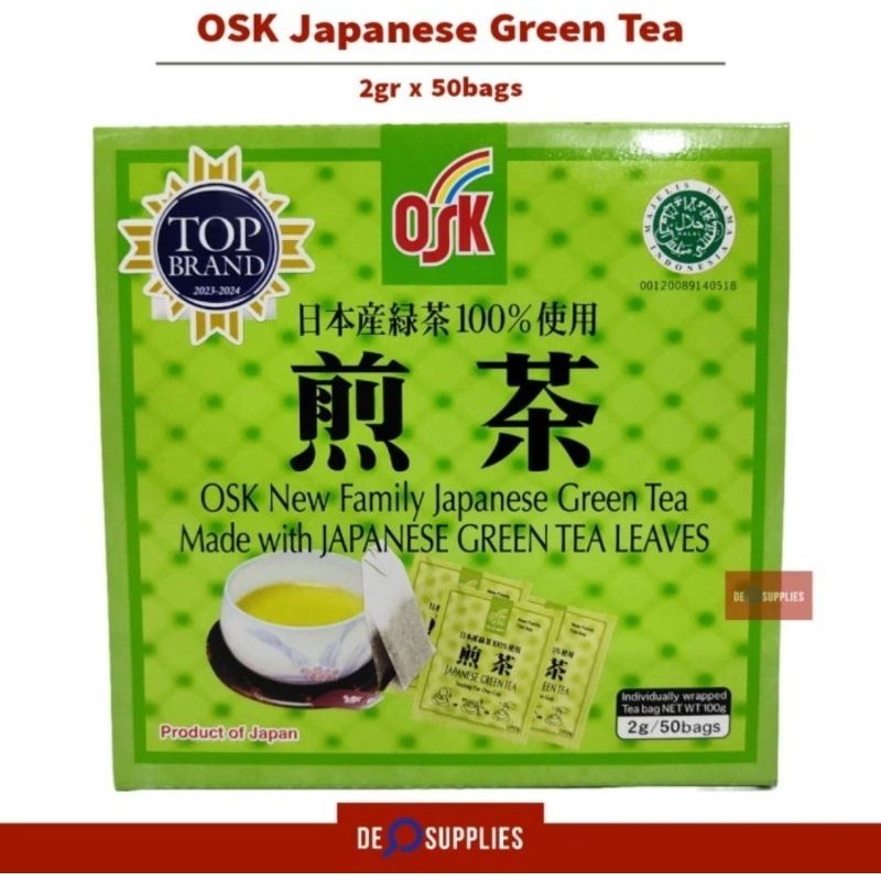 

OSK Japanese Green Tea 50sachet x 2gr - Teh Hijau Jepang 100gr Japan