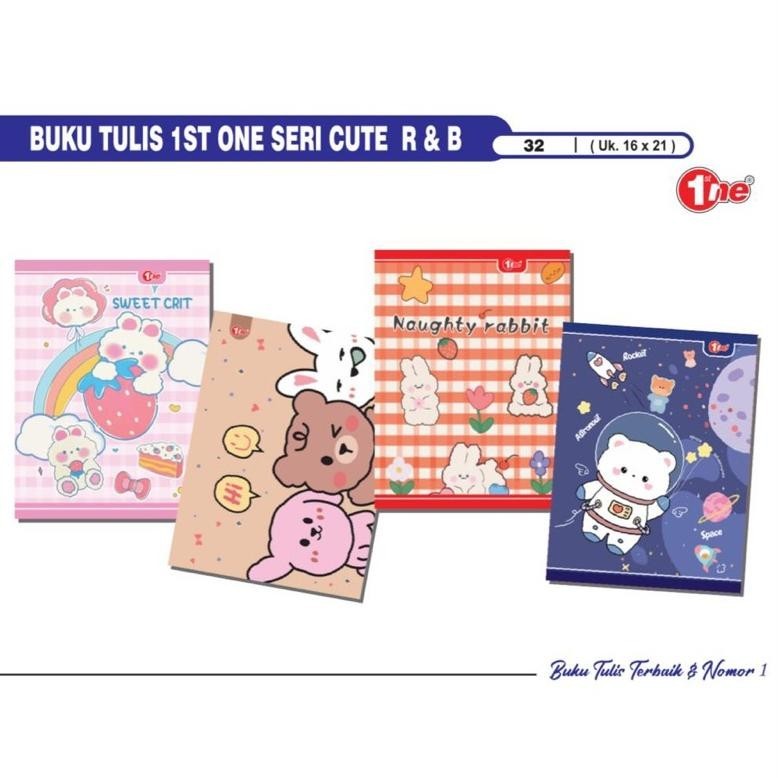 

[1Pak=10Buku] Buku Tulis 32 Lembar Dino Dinosaurus Bear Cute Beruang (Lagi Rame)
