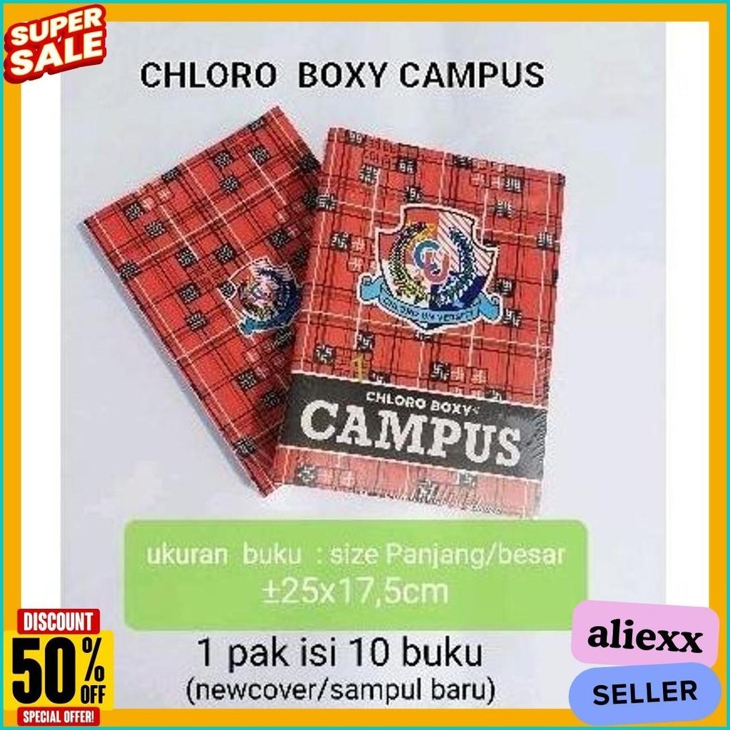 

Buku Tulis Cloroboxy Isi 10 Buku/Pak. Made In Indonesia (Lagi Rame)