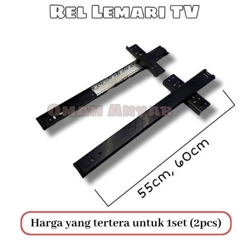 Rel Lemari Tv Pocket Door Salib Huben Bs 34
