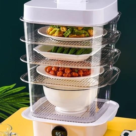 Tudung Saji Tempat Yimpan Makanan Susun Pemanas Food Steamer