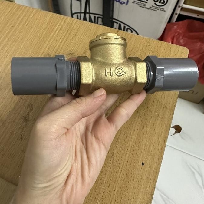 CHECK VALVE TABOK KLEP 3/4" HQ KUNINGAN + SDL 3/4" PREMIUM