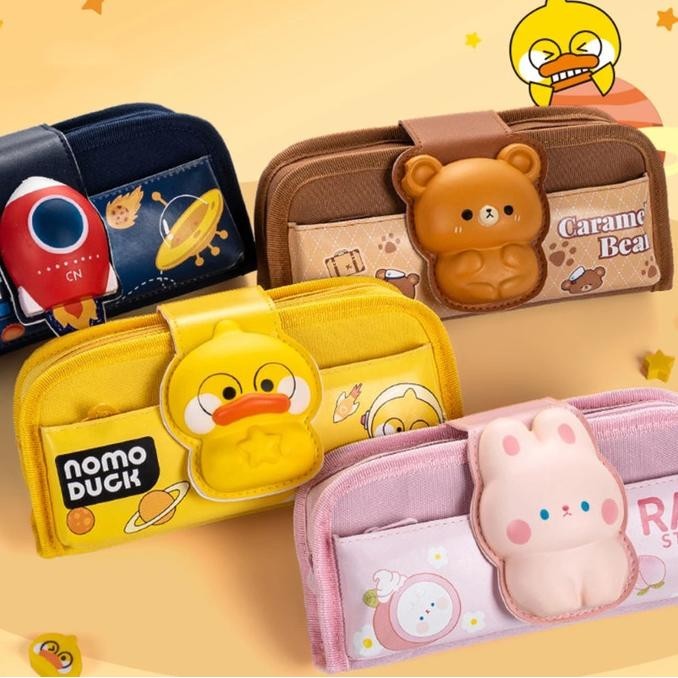 

Tempat Kotak Pensil Anak Karakter Lucu unik squishy 3D Waterproof CS05