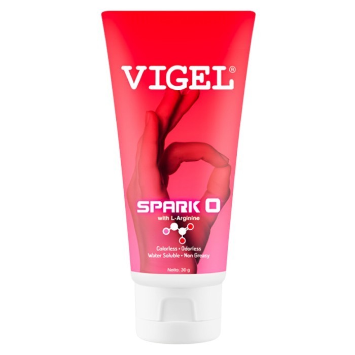 Gel Pelumas Vigel Spark-O with L-Arginine Lubricant - 30 gr