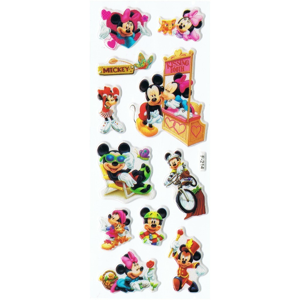 

SK002 - Sticker Tempel Tempelan Hiasan Hias Reward Anak Embos Mickey
