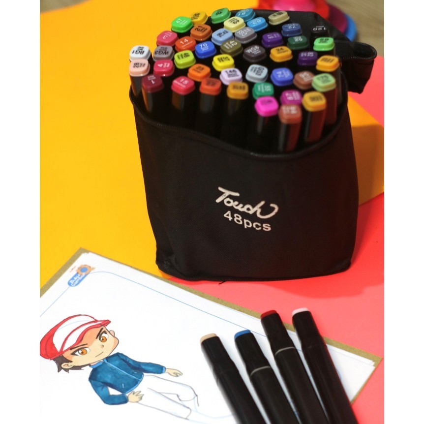 

Sarila Spidol Mewarnai - Fine Marker Set 48 (Include Skin Color)