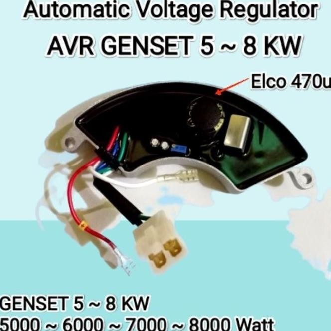 Avr Genset 5-8Kw 5000-8000 Watt / Avr Jenset Bulan Sabit / Avr