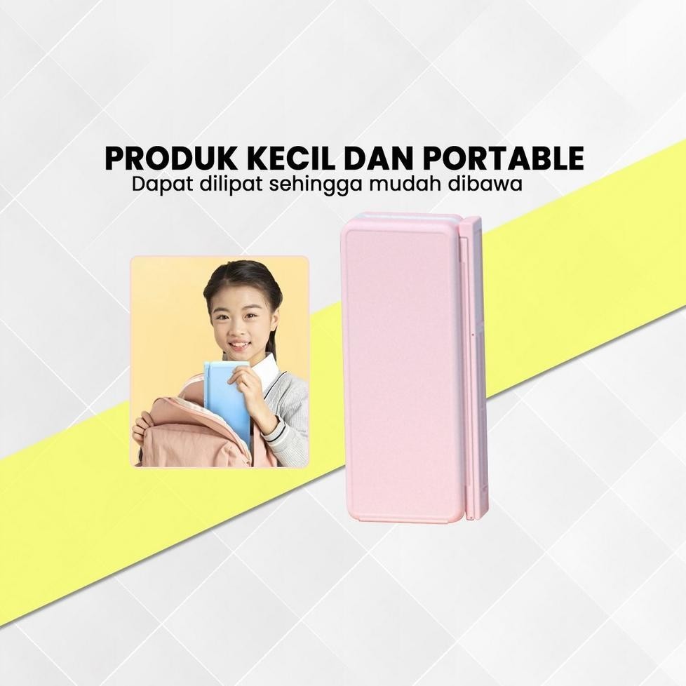 

8.8 Tempat Pensil 2In1 Multifungsi Dengan Tatakan Buku Dan Papan Tulis Praktis / Kotak Pensil Lipat Tempat Penyimpanan Alat Tulis Anak Sekolah / Pencil Case Book Holder Import Stockami A73 Hig Quality