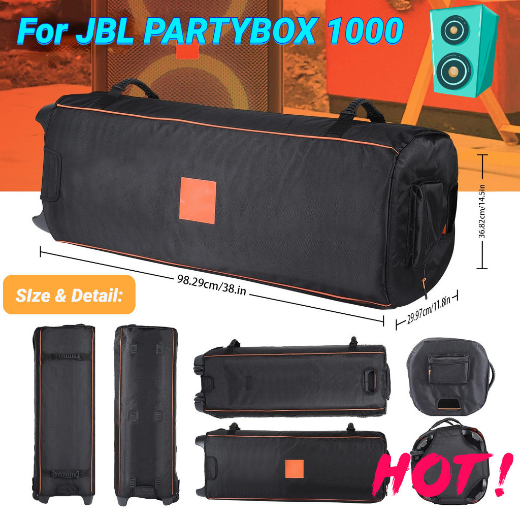 Tas Penutup Penyimpanan Asli Speaker Bluetooth Cocok untuk JBL PARTYBOX 1000 untuk Pesta Luar Ruanga
