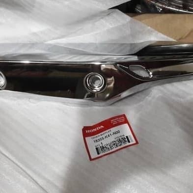 Ready Pelindung tameng knalpot Supra X125 Fi Blade 125 Fi original