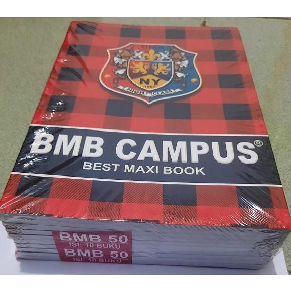 

Buku tulis BMB Campus 50 lembar 10 buku Best Maxi Book Boxy - 1 pak TAC