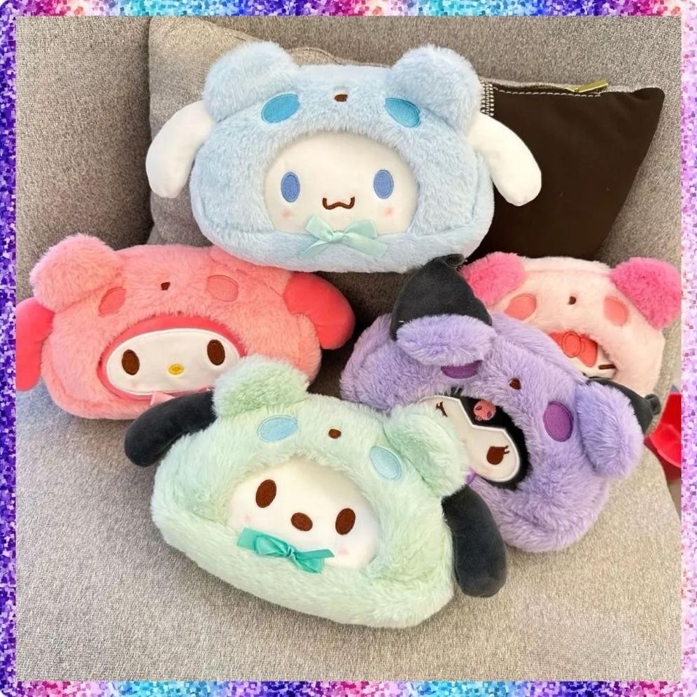 

EV ST5 Tempat Kotak Pensil Sanrio Kuromi , My Melody , Cinnamoroll , Pachacco Serbaguna / Pensil Case Alat Tulis