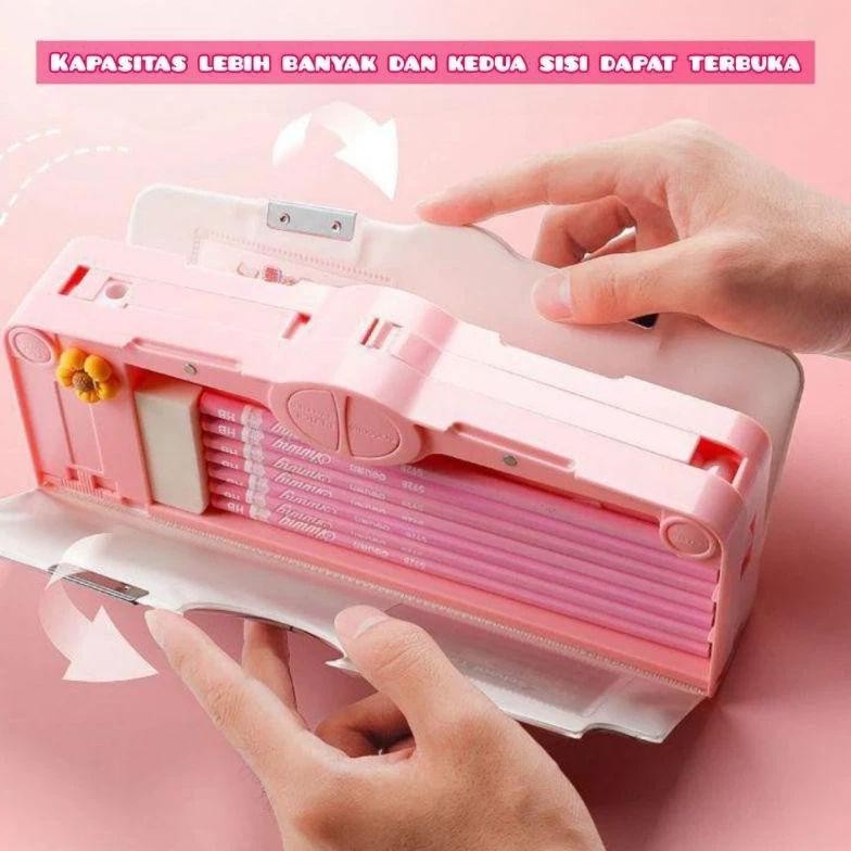 

Kotak Pensil Multifungsi Lengkap Peruncing Gunting Isolasi Penghapus Penggaris Tempat Pensil Karakter Kotak Pensil Anak Lucu