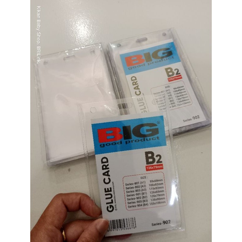 

Big glue card / tempat name tag