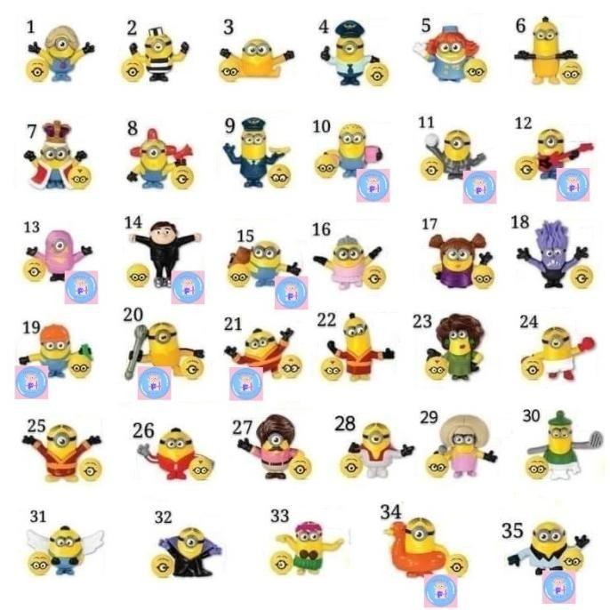 Pesanan Khusus Mainan Happy Meal McD McDonald McDonalds Minions Minion GS