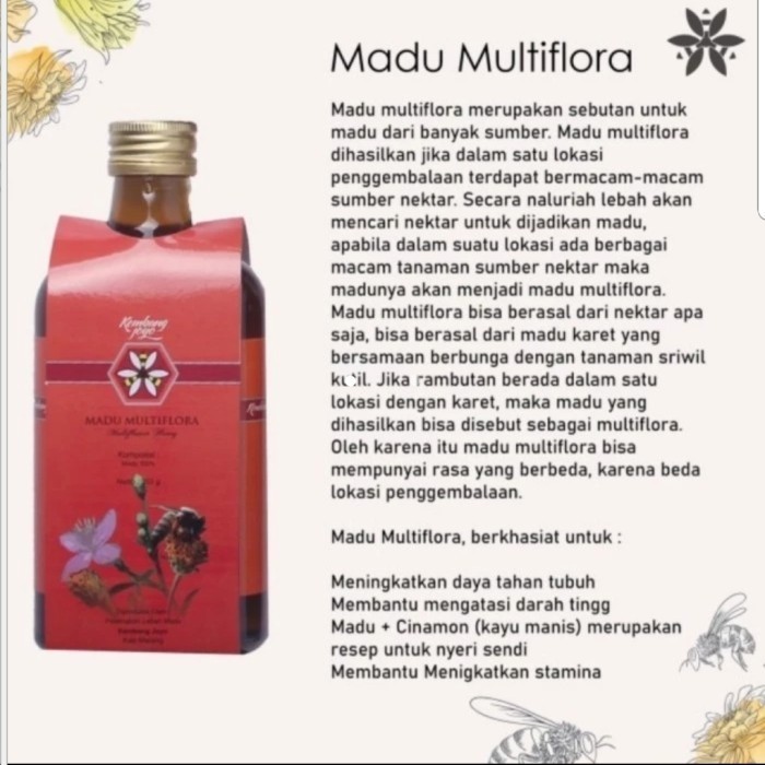 

PROMO HEBOH !!! BUY 1 GET 2 MADU MULTIFLORA KEMBANG JOYO ASLI