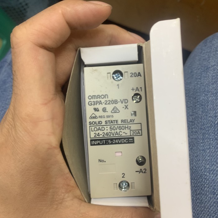 Jual SOLID STATE RELAY/SSR G3PA-220B-VD-X 20A OMRON Otomasi Industri